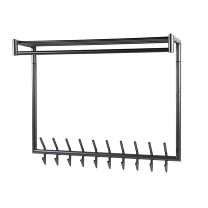 Garderobe – hutablage – 100×27×80 cm – Matt dunkelgrau | Modell N0207