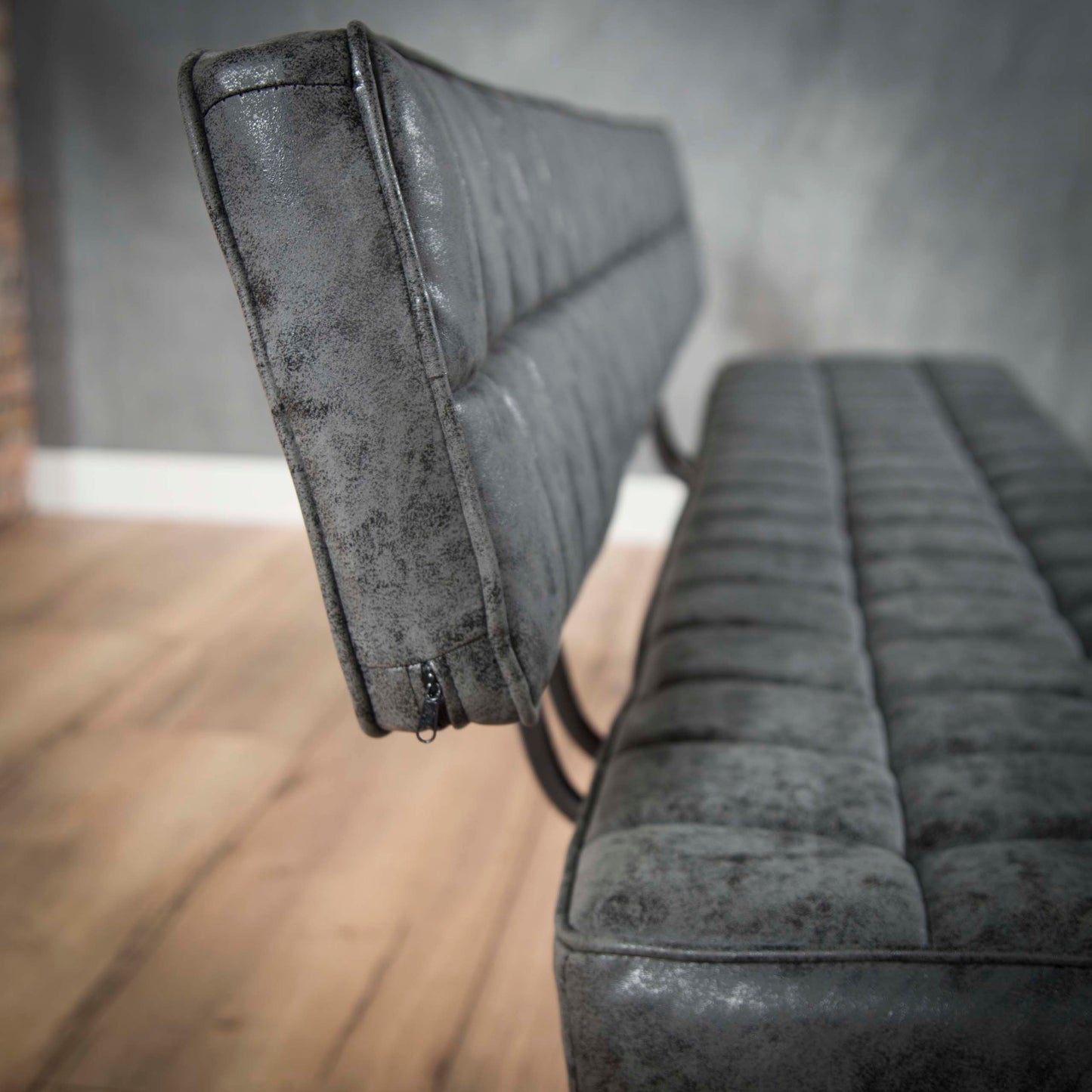 Esszimmerbank – 180×54×83 cm – Wax PU schwarz | Modell N0208