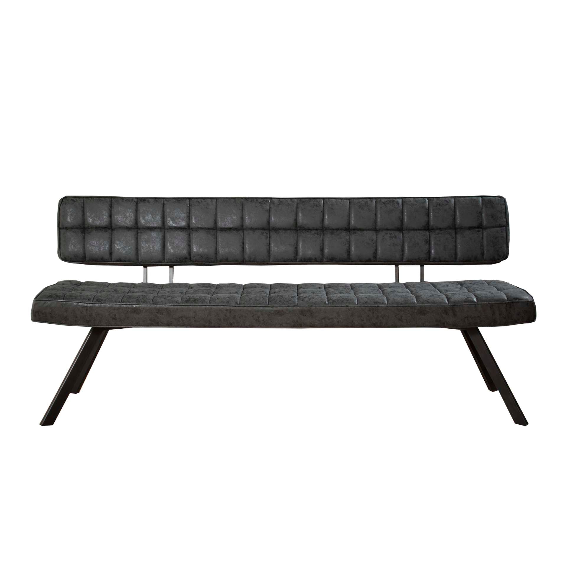Esszimmerbank – 180×54×83 cm – Wax PU schwarz | Modell N0208
