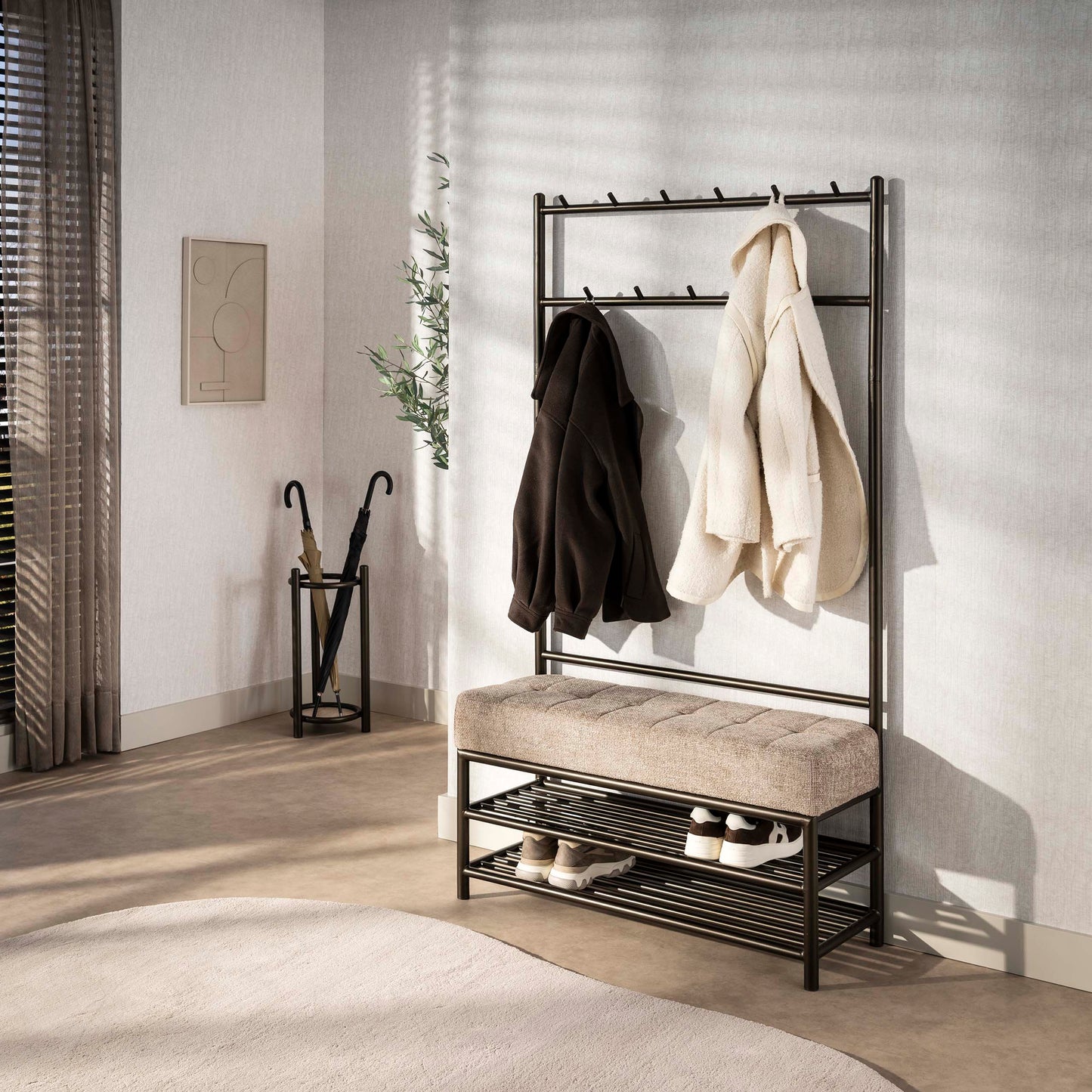 Wohnaccessoir – 100×39×183 cm – Drift brown | Modell N0213