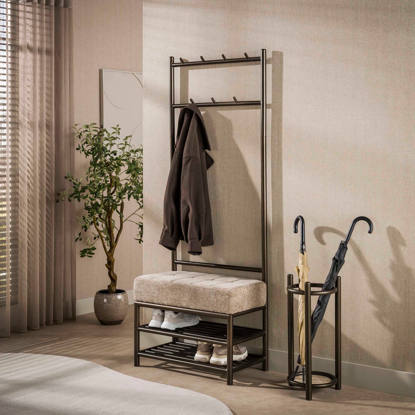 Wohnaccessoir – 70×39×183 cm – Drift brown | Modell N0214