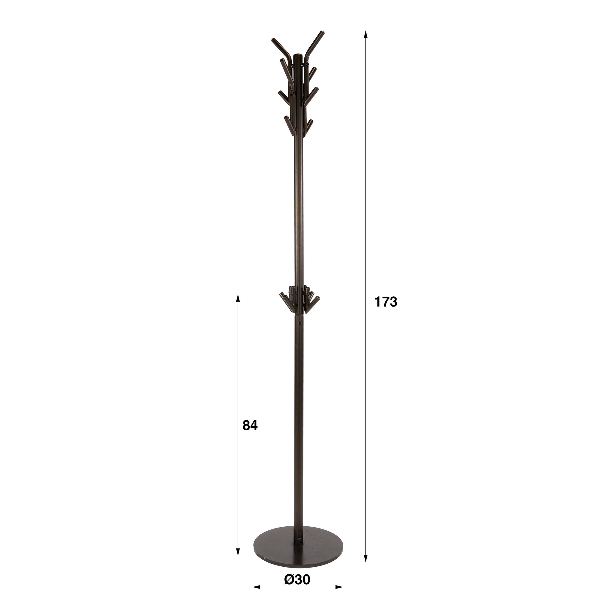 Garderobe – 30×30×173 cm – Drift brown | Modell N0215