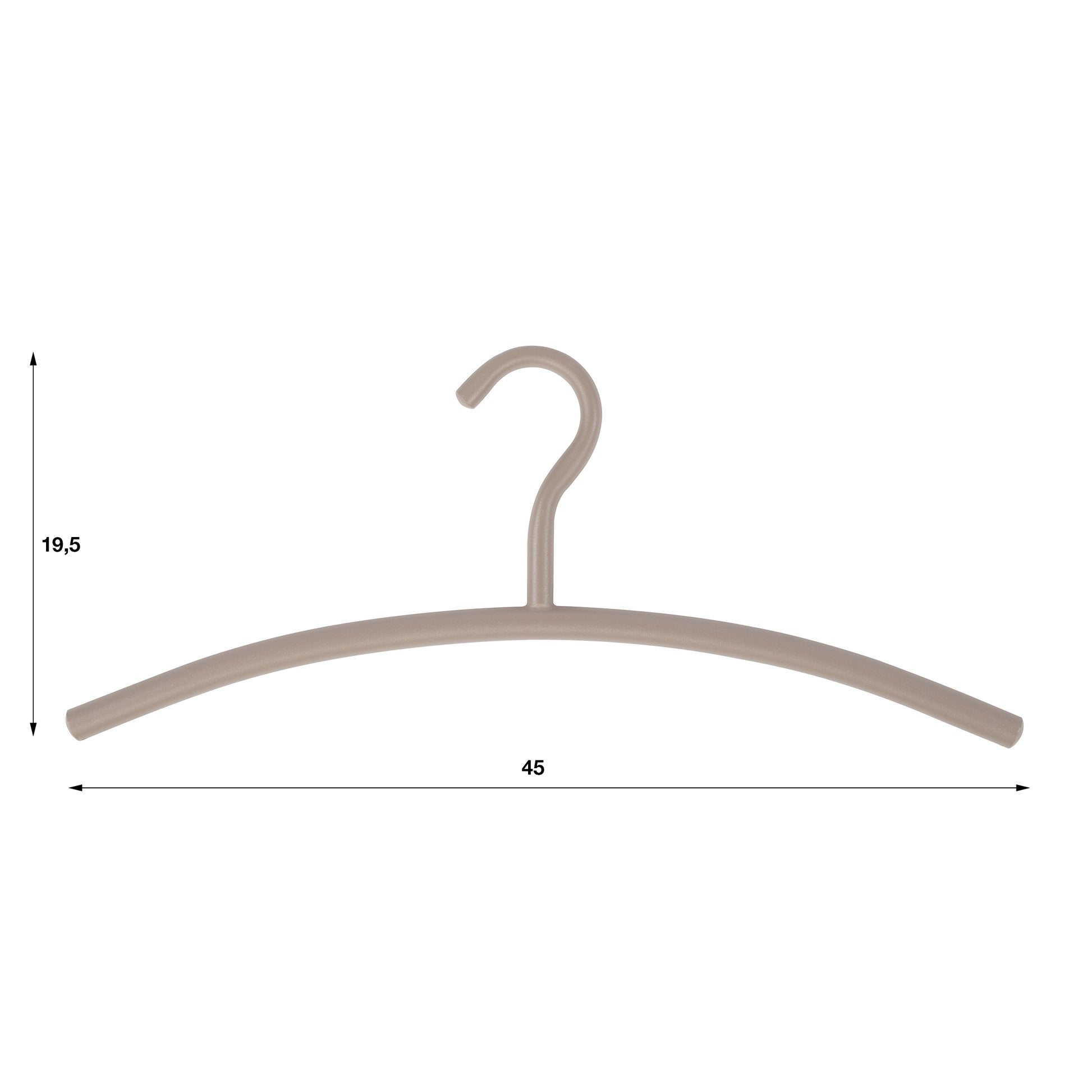 Kleiderbügel – 45×1,6×19,5 cm – Beige | Modell N0218