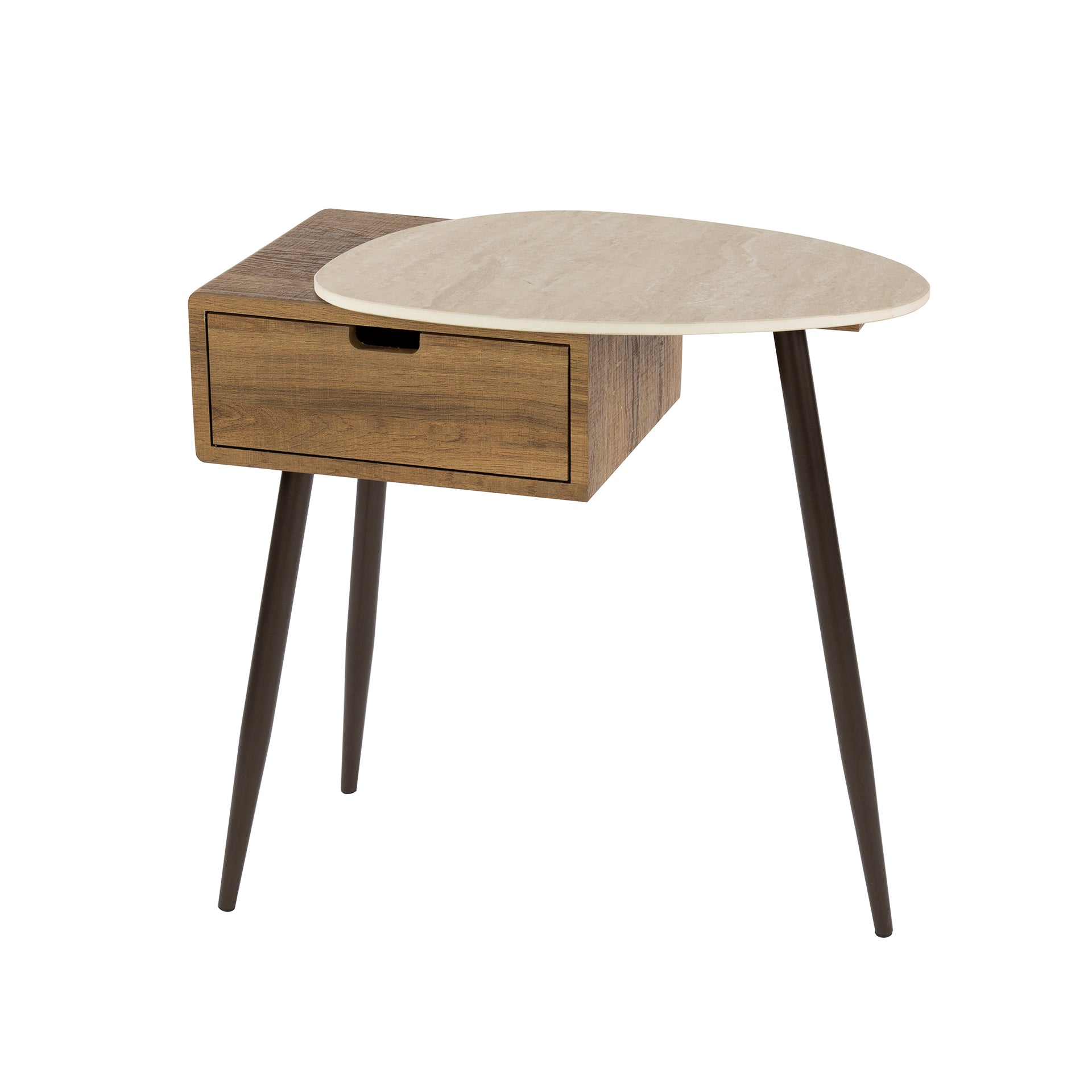 Nachttisch – 60×35×60 cm – Keramik travertin | Modell N0220