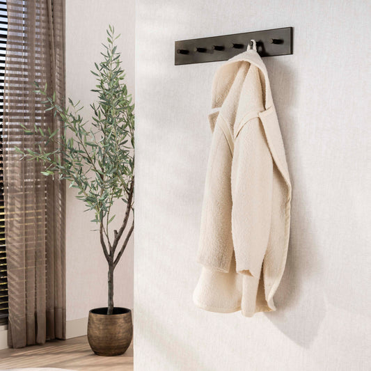 Garderobe – 6 haken – 60×5×10 cm – Drift brown | Modell N0222