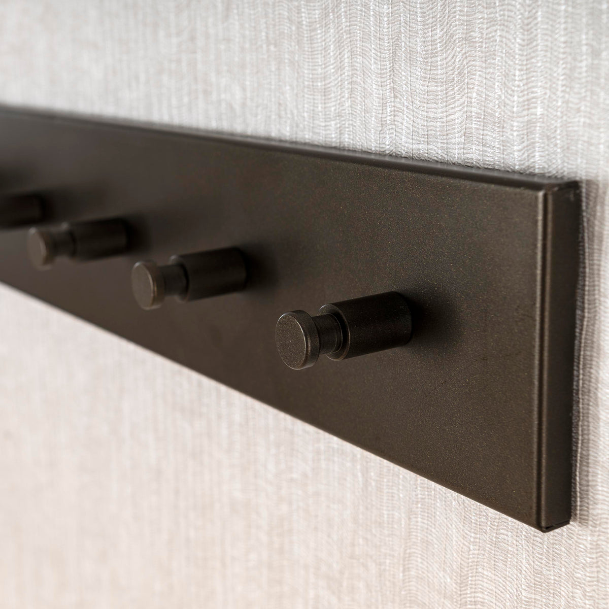 Garderobe – 6 haken – 60×5×10 cm – Drift brown | Modell N0222