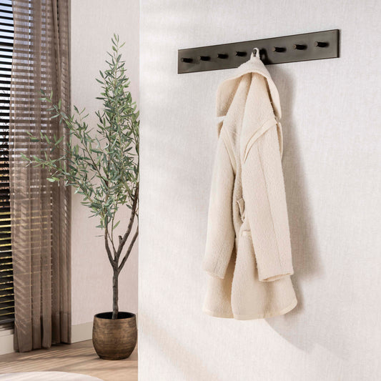 Garderobe – 8 haken – 80×5×10 cm – Drift brown | Modell N0223
