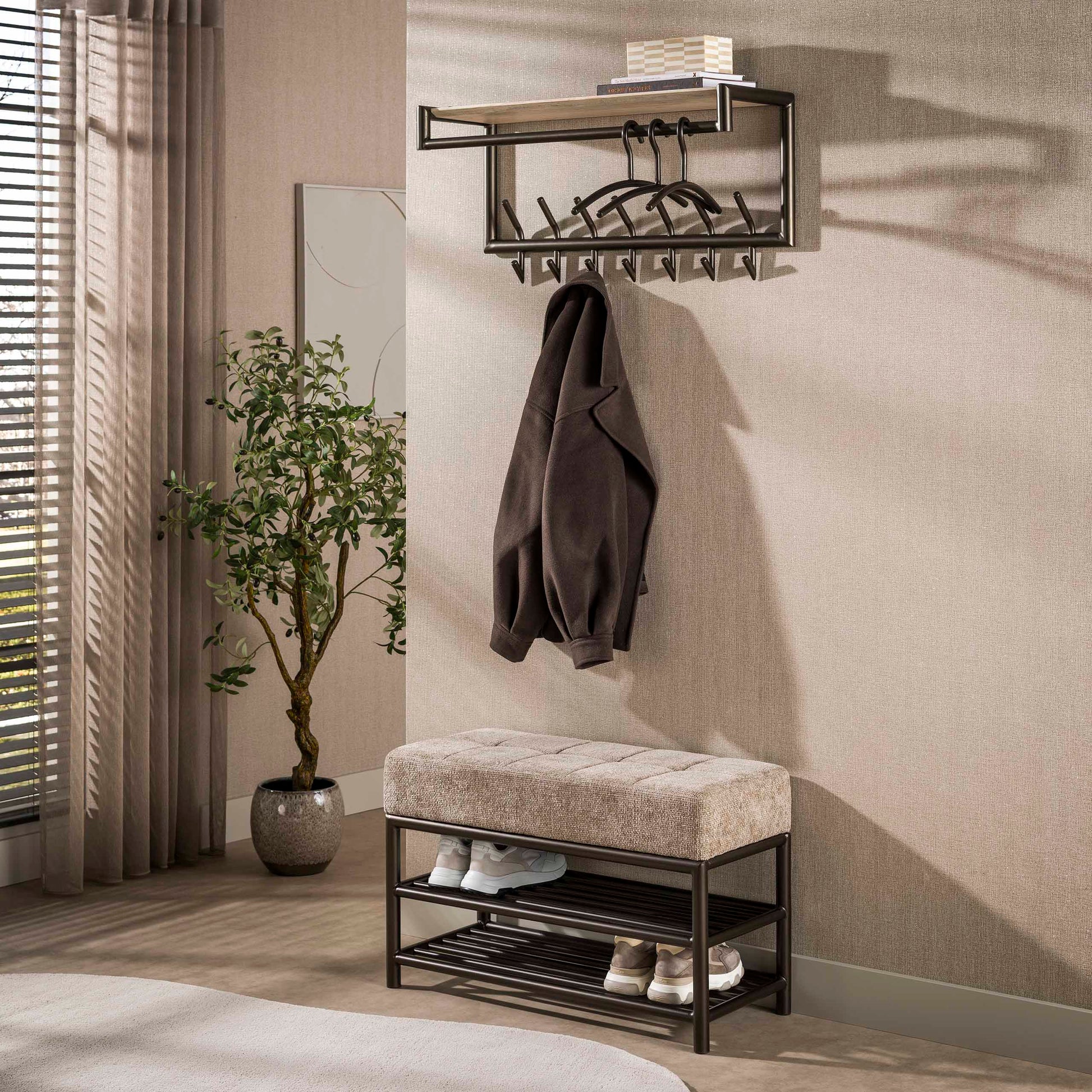 Wohnaccessoir – 86×37×53 cm – Drift brown | Modell N0228