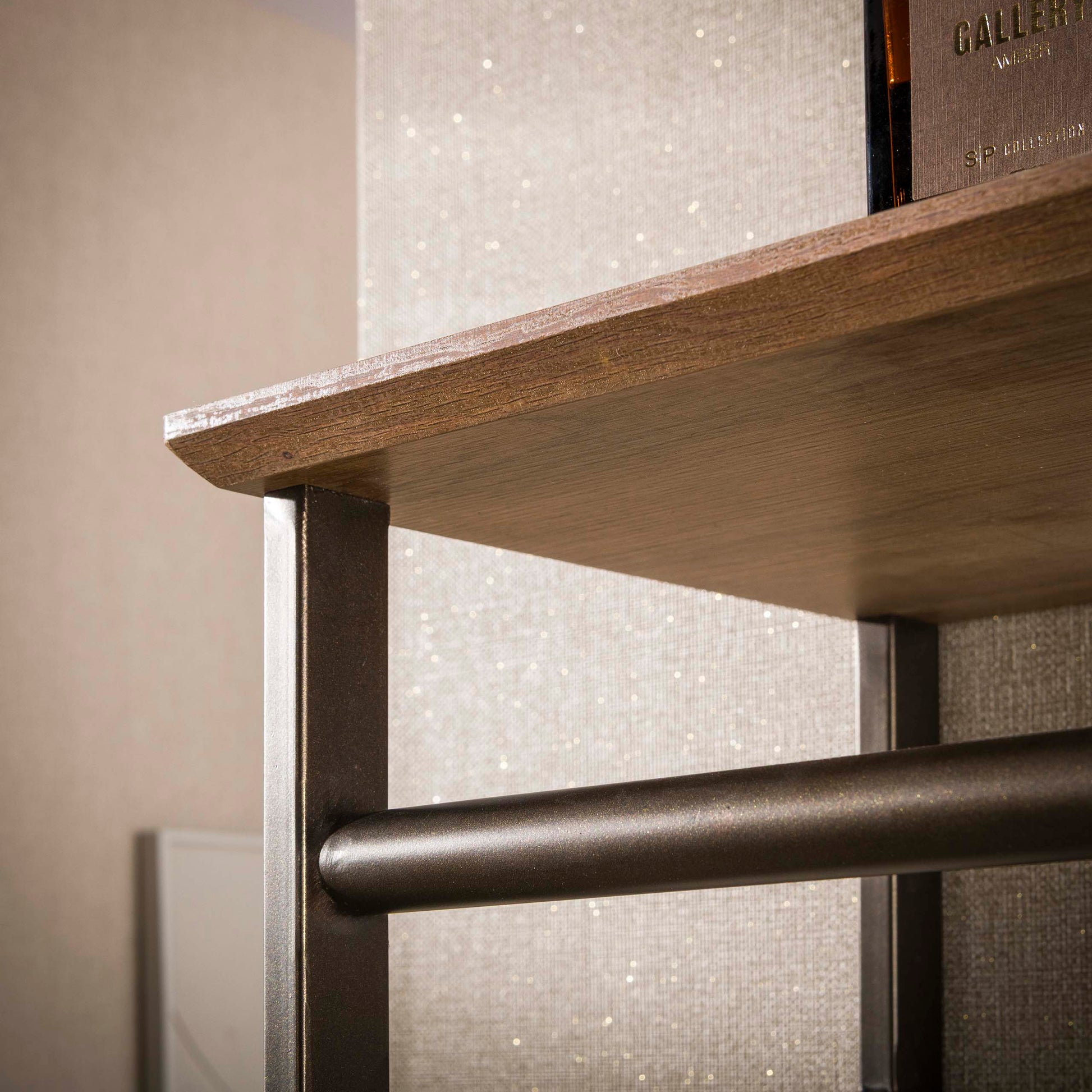 Garderobe – 6 haken – 80×30×28 cm – Drift brown | Modell N0231