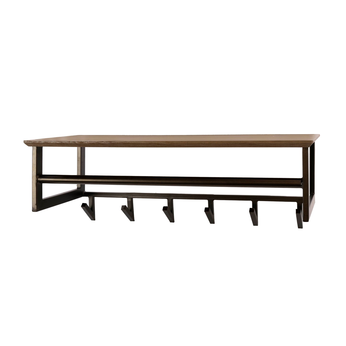 Garderobe – 6 haken – 80×30×28 cm – Drift brown | Modell N0231