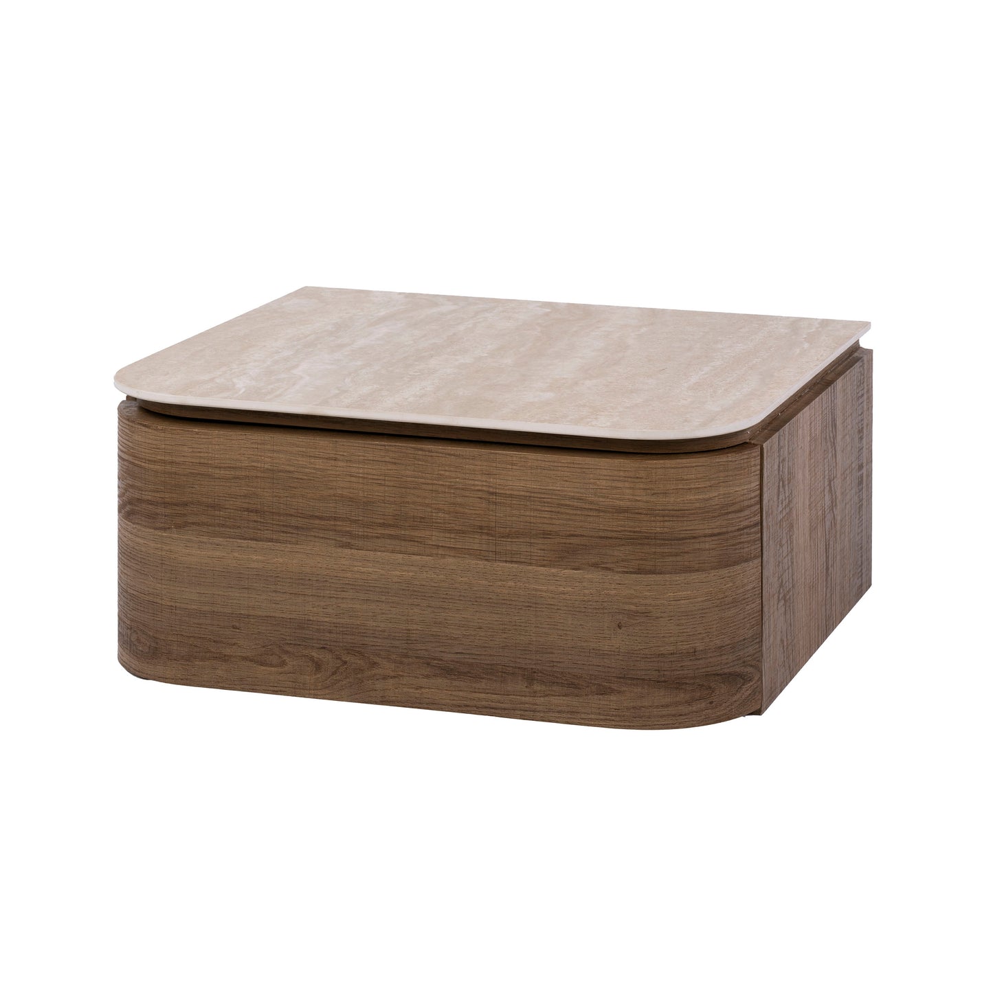 Nachttisch – 45×40×19 cm – 3D Keramik travertin | Modell N0235
