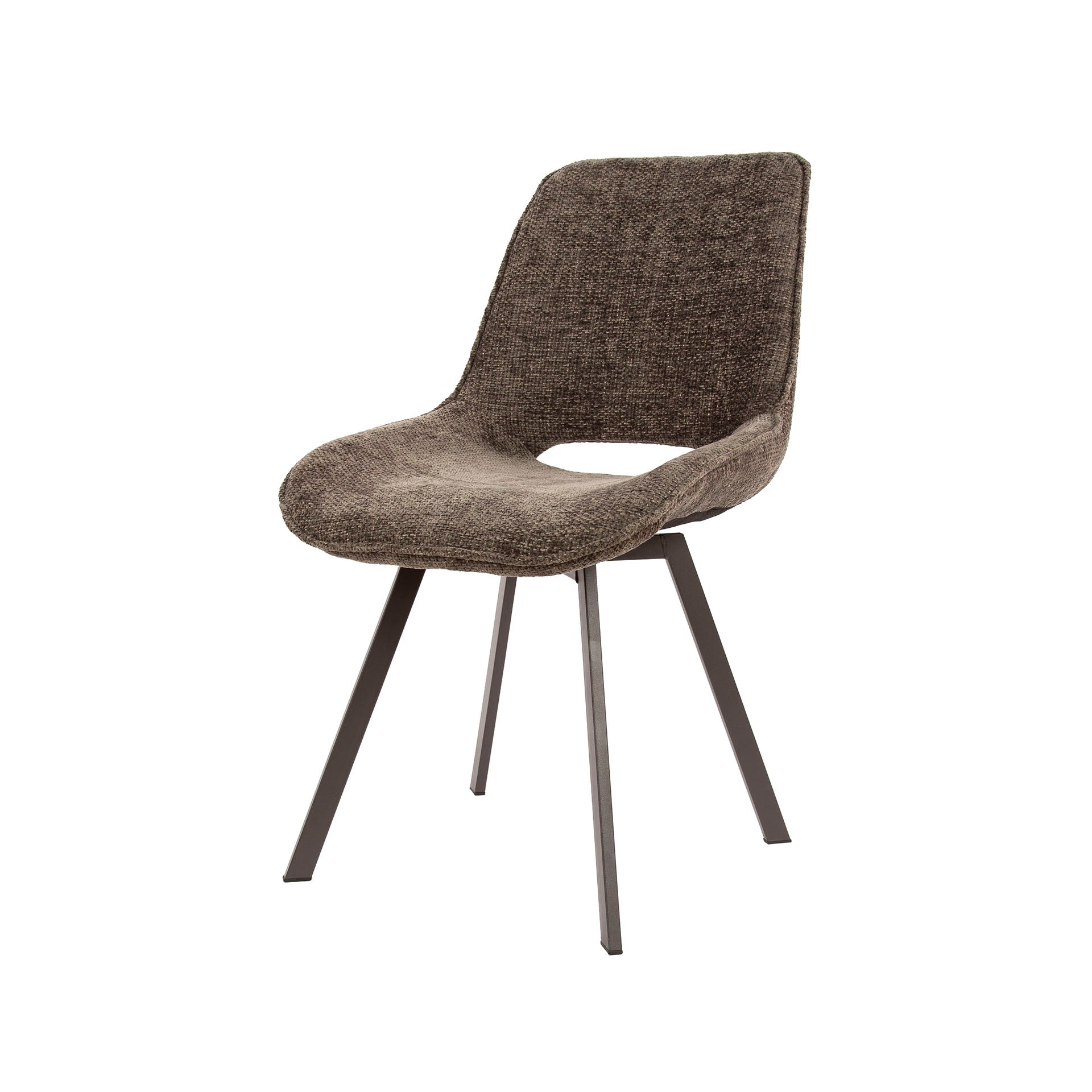 Stuhl – drehbar 4-er pack – 51×62×87 cm – Hoven taupe | Modell N0236
