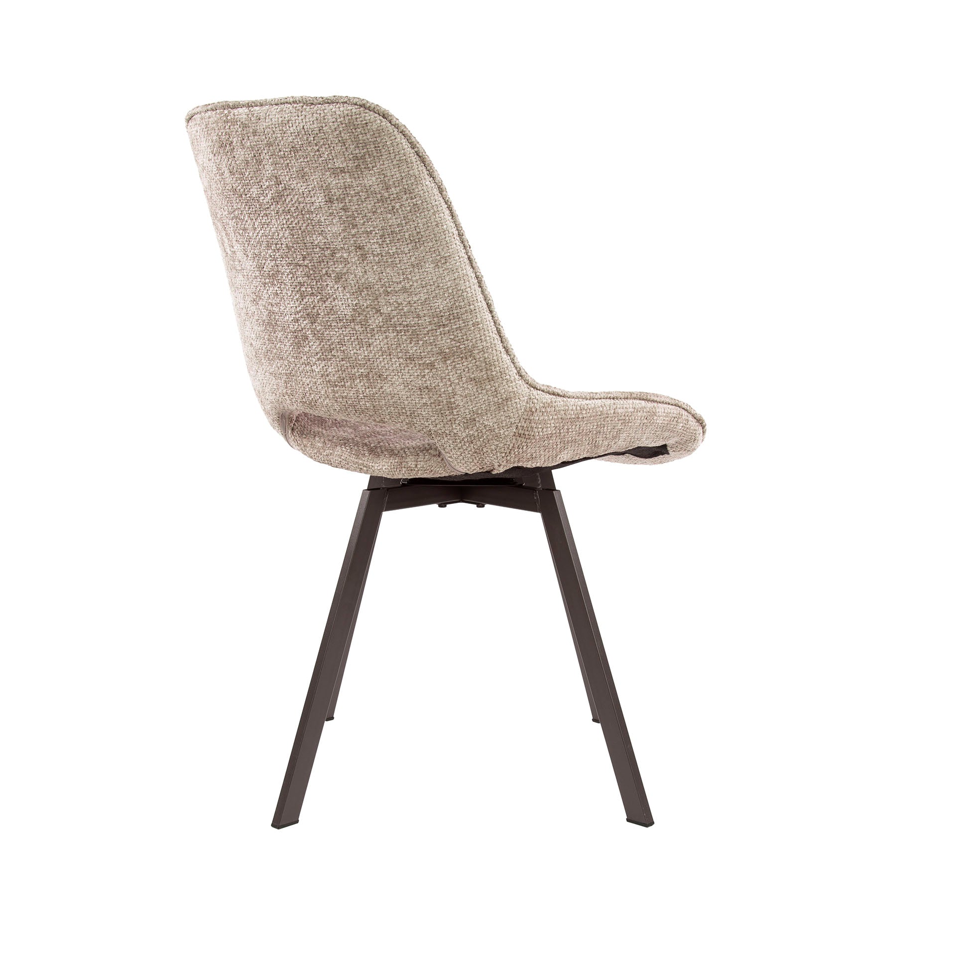 Stuhl – drehbar 4-er pack – 51×62×87 cm – Hoven taupe | Modell N0236