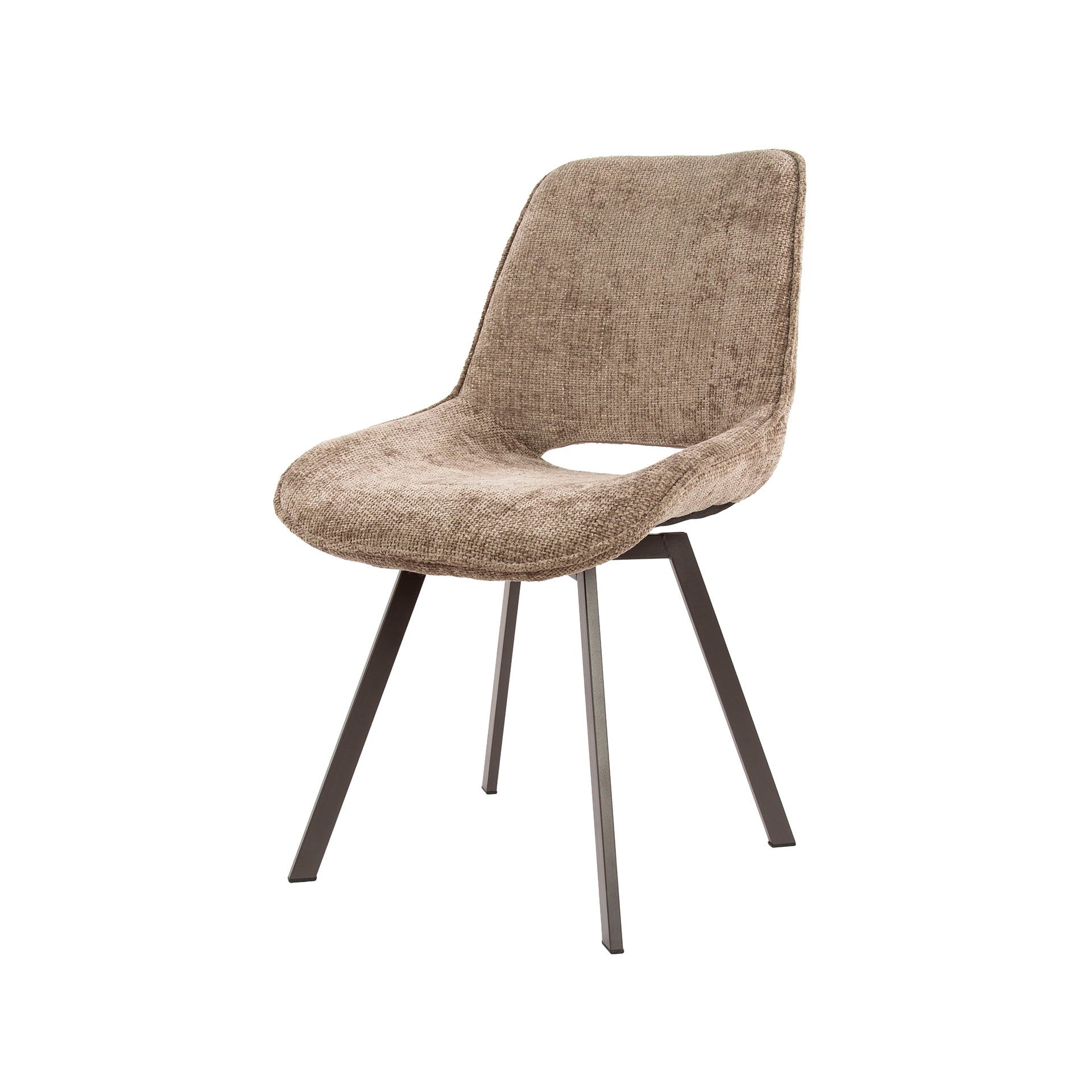 Stuhl – drehbar 4-er pack – 51×62×87 cm – Hoven taupe | Modell N0236