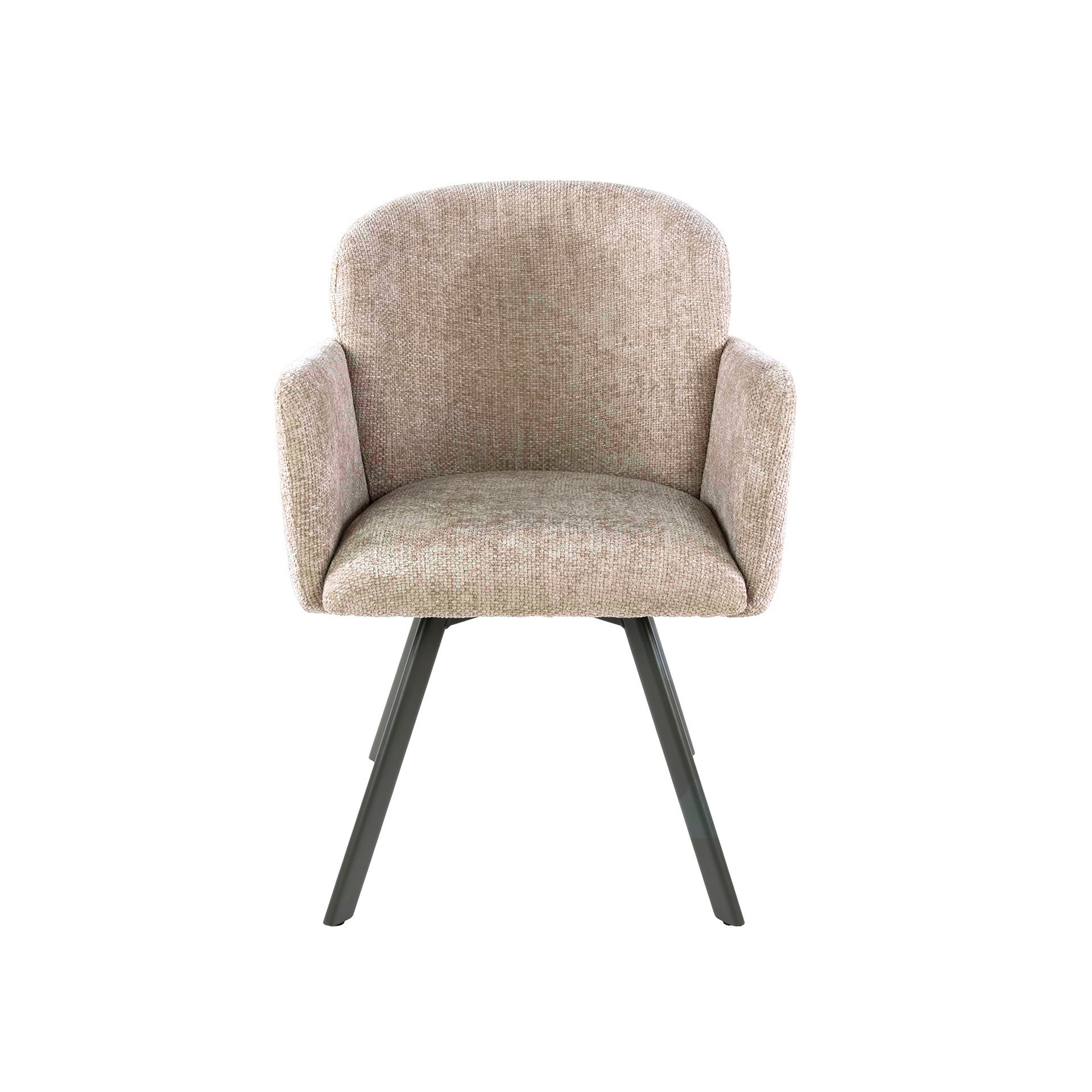 Stuhl – drehbar 2-er pack – 58×61×85 cm – Hoven taupe | Modell N0237