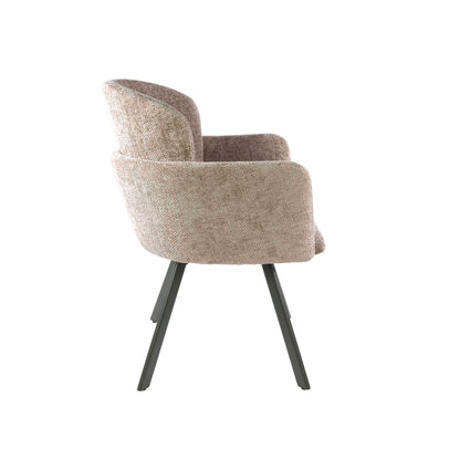 Stuhl – drehbar 2-er pack – 58×61×85 cm – Hoven taupe | Modell N0237