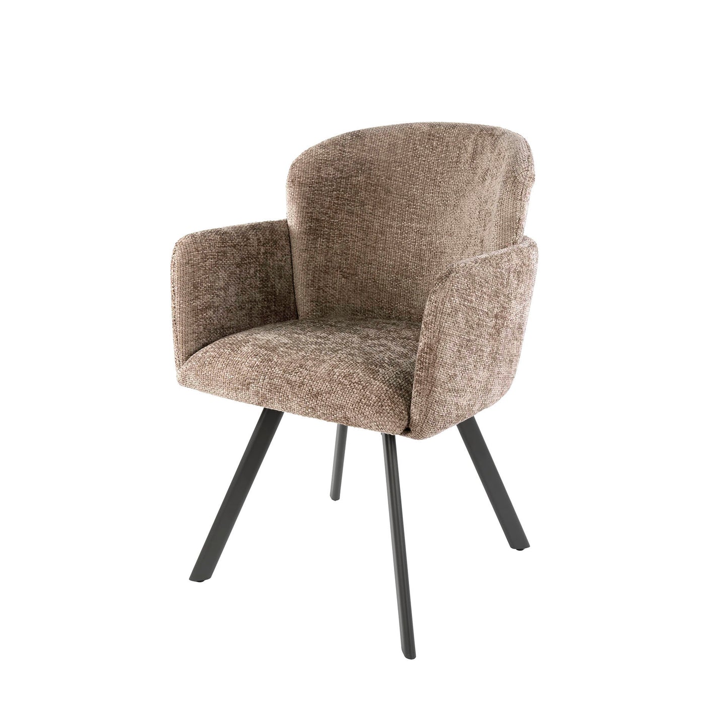 Stuhl – drehbar 2-er pack – 58×61×85 cm – Hoven taupe | Modell N0237