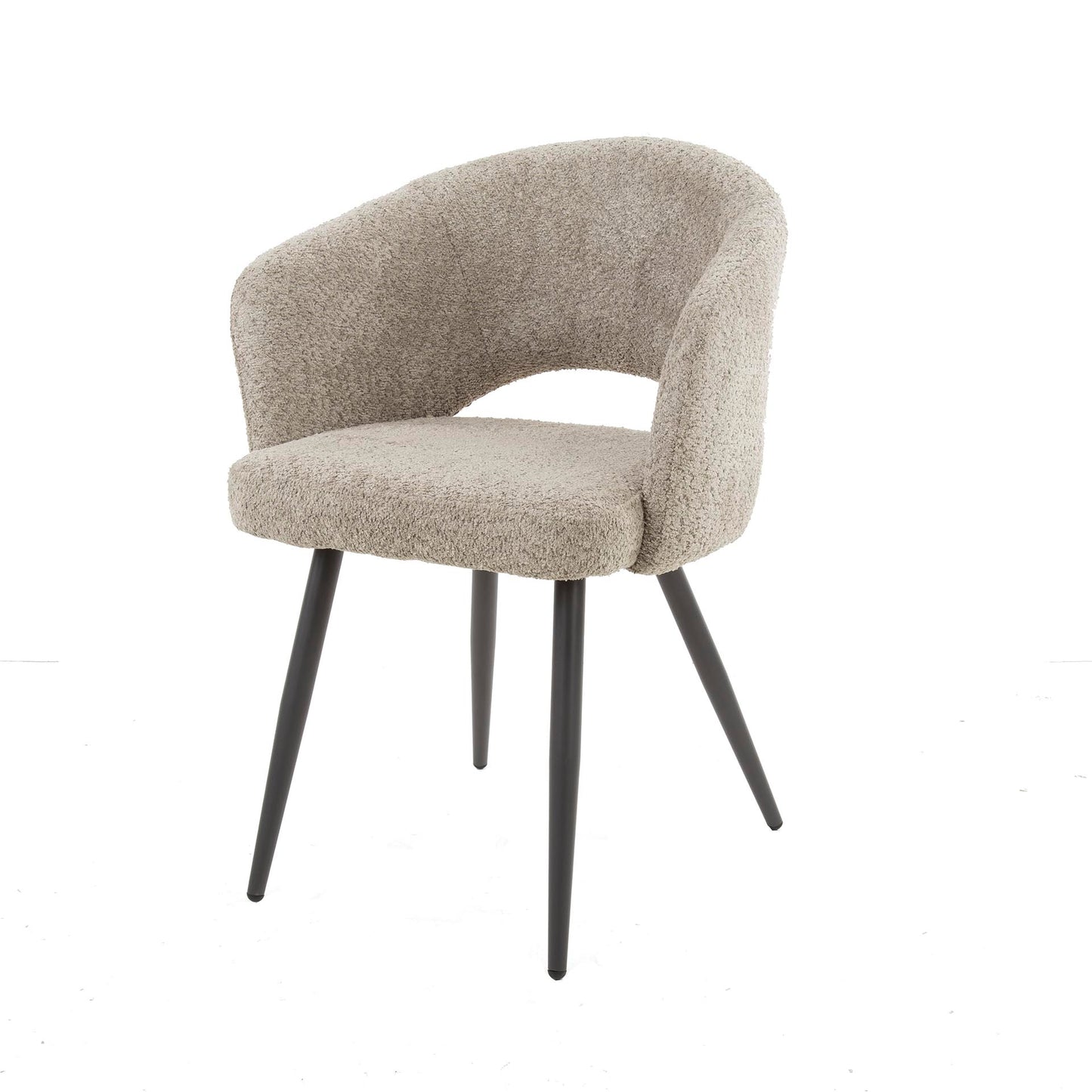 Stuhl – 2-er pack – 58×56×81 cm – Bouclé sand | Modell N0240