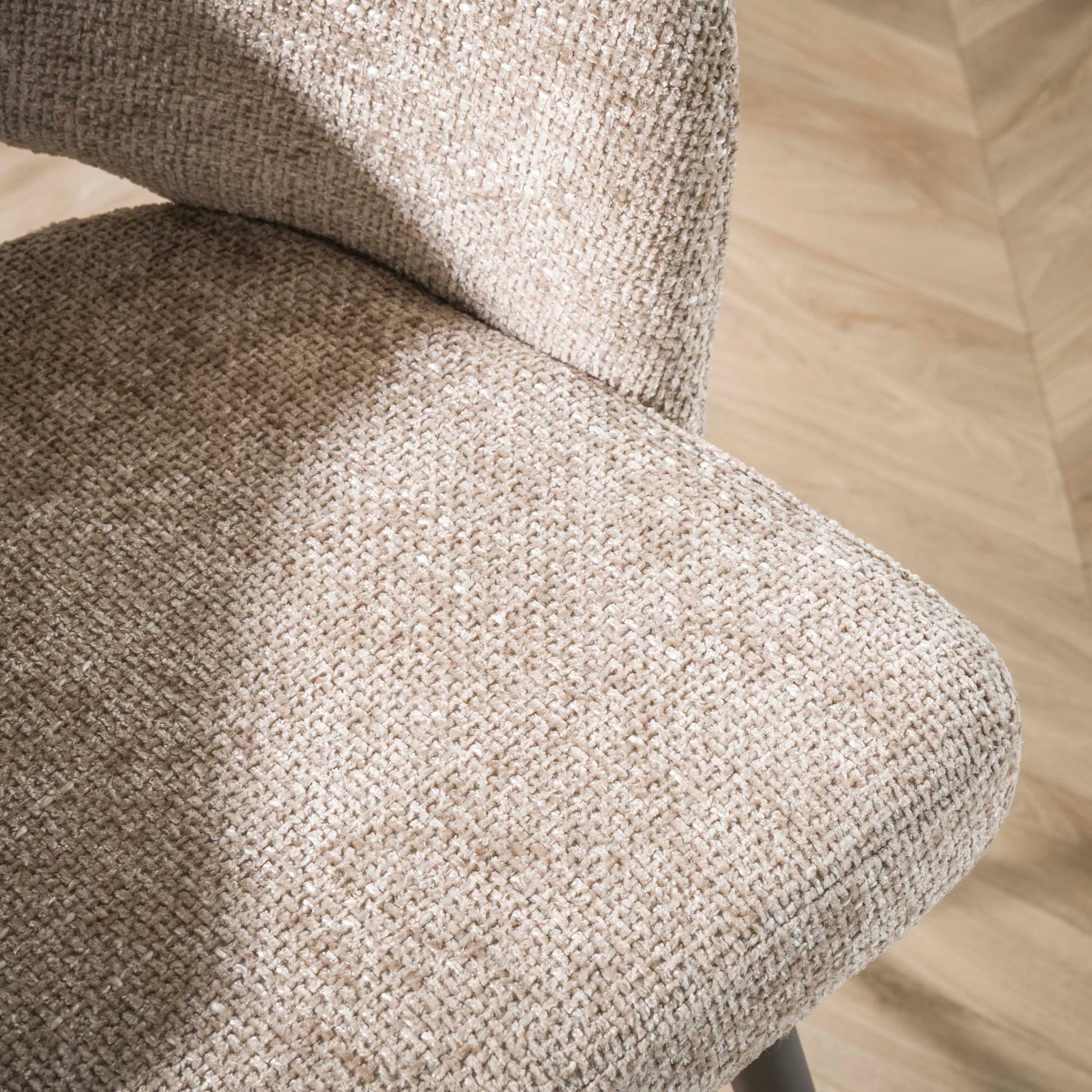 Stuhl – 2-er pack – 58×56×81 cm – Bouclé sand | Modell N0240