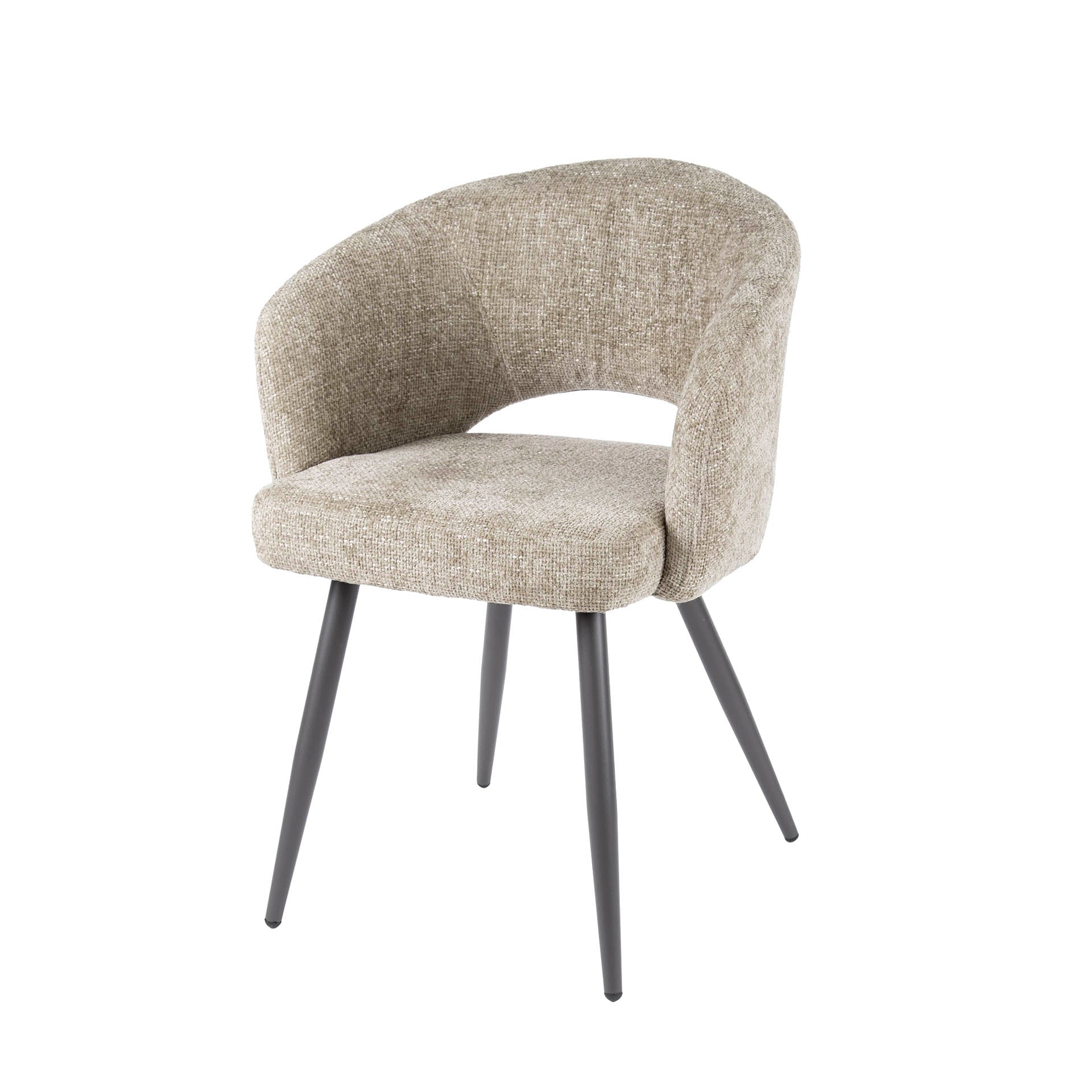 Stuhl – 2-er pack – 58×56×81 cm – Bouclé sand | Modell N0240