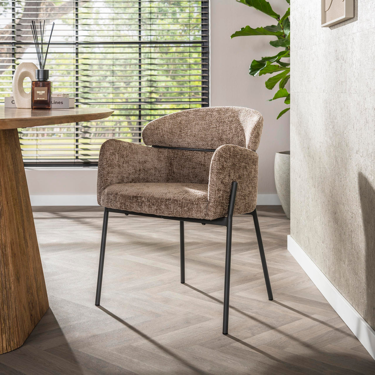 Stuhl – 2-er pack – 62×61×80 cm – Hoven taupe | Modell N0244