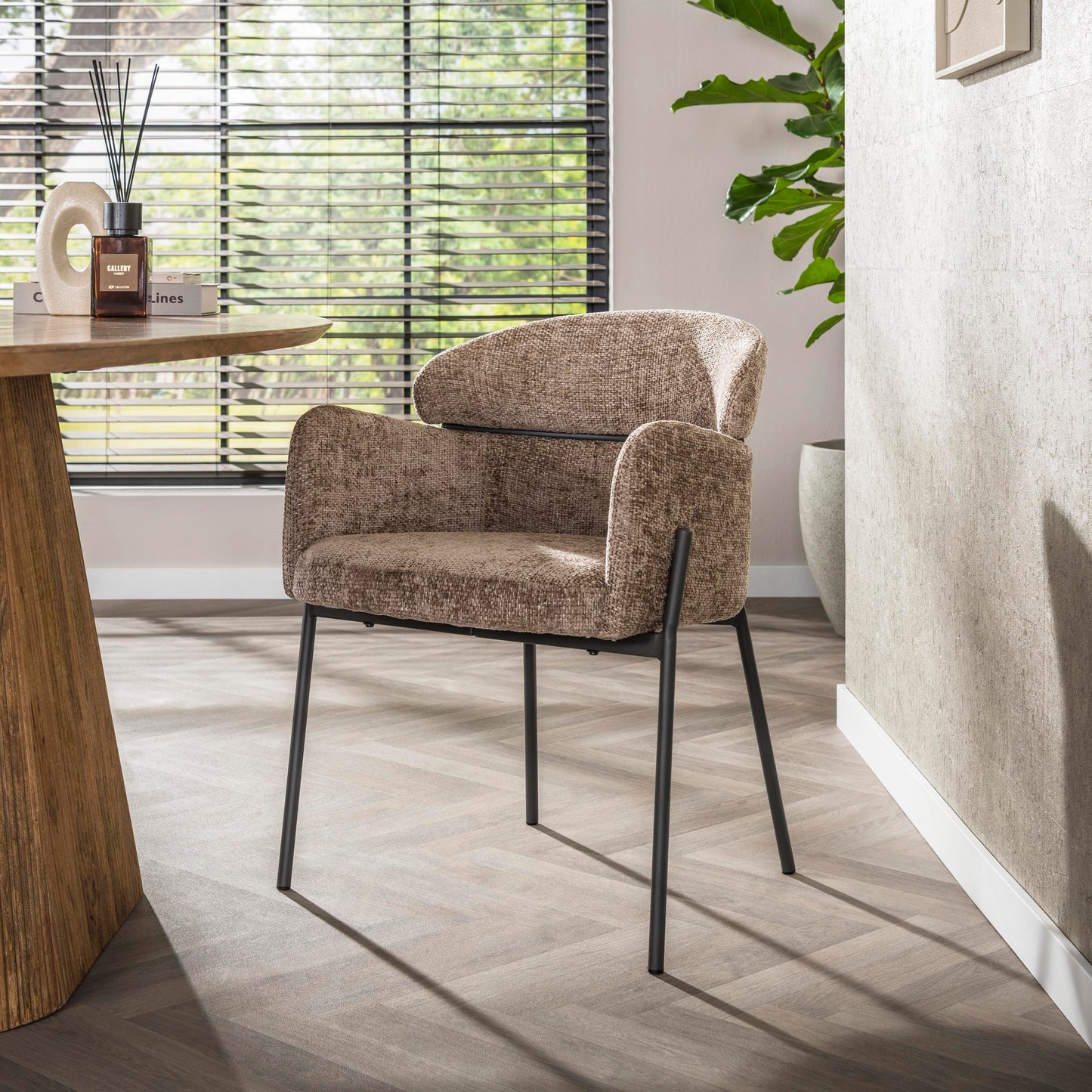 Stuhl – 2-er pack – 62×61×80 cm – Hoven taupe | Modell N0244