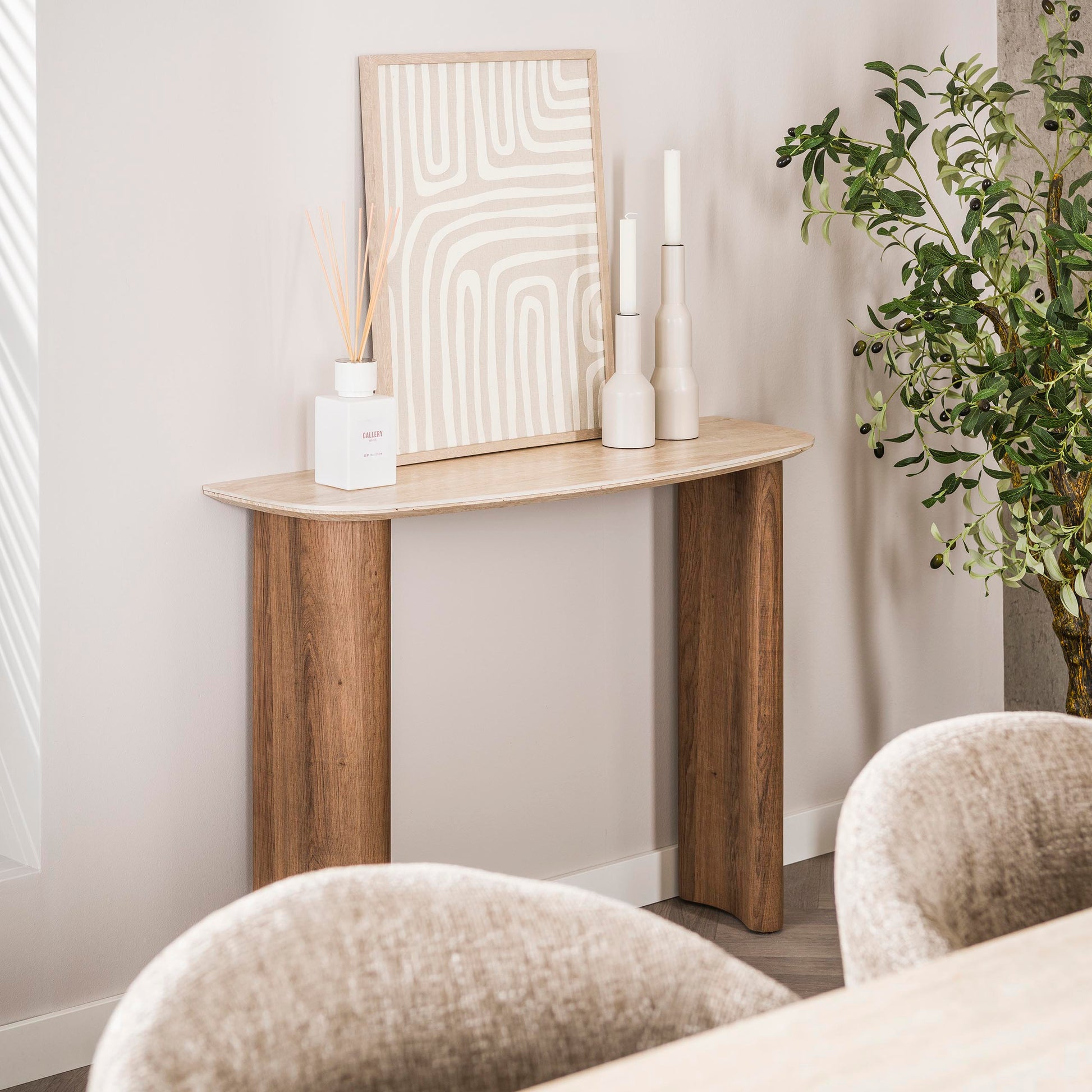 Schminktisch – 100×35×76 cm – Keramik travertin | Modell N0259