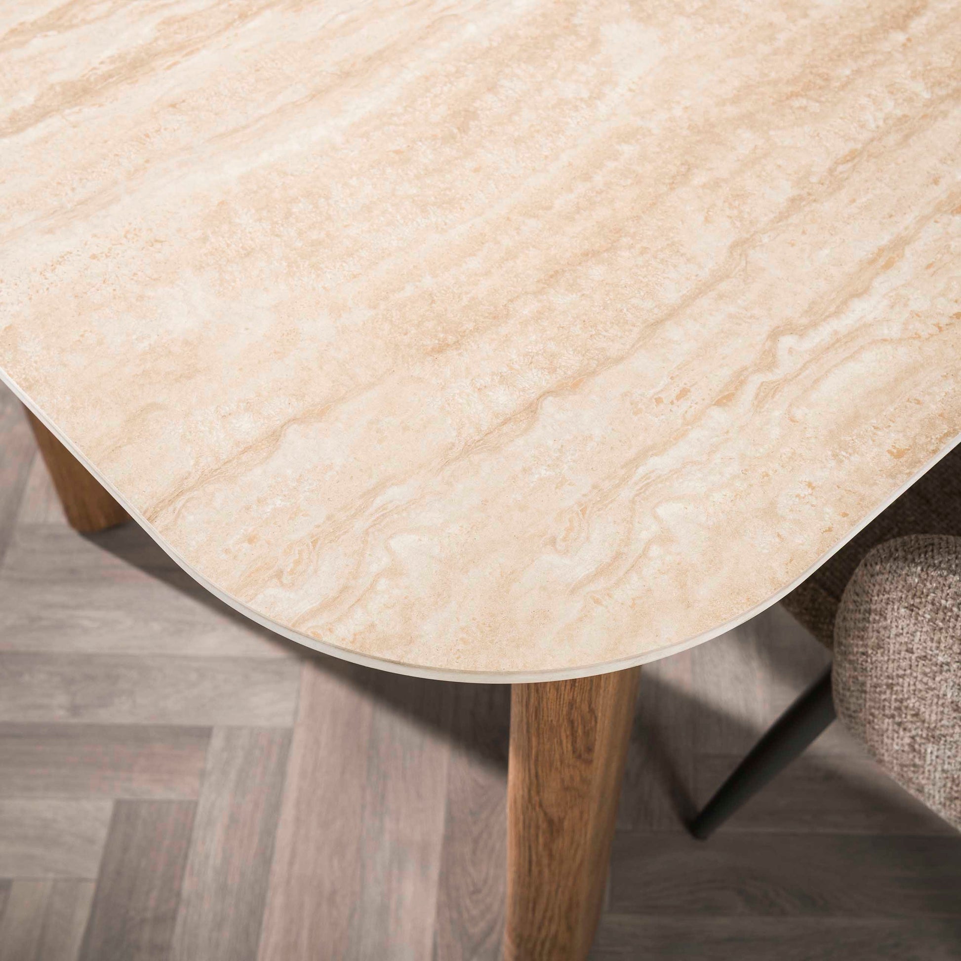 Esstisch – 180×90×76 cm – Keramik travertin | Modell N0261
