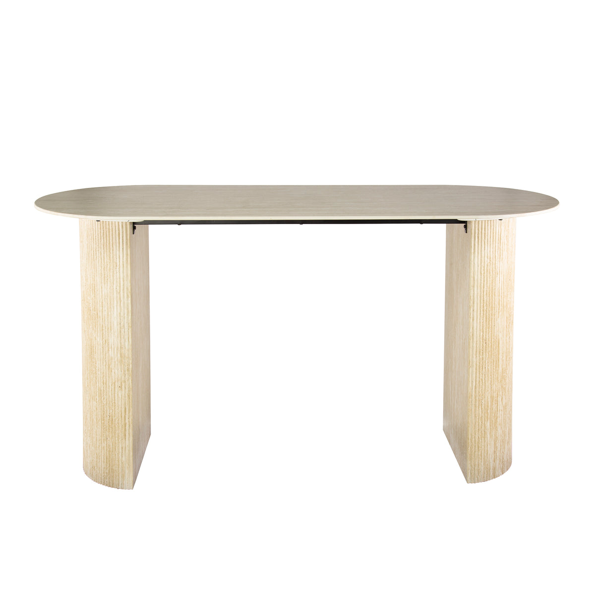 Bartisch – oval – 180×70×92 cm – Keramik travertin | Modell N0271