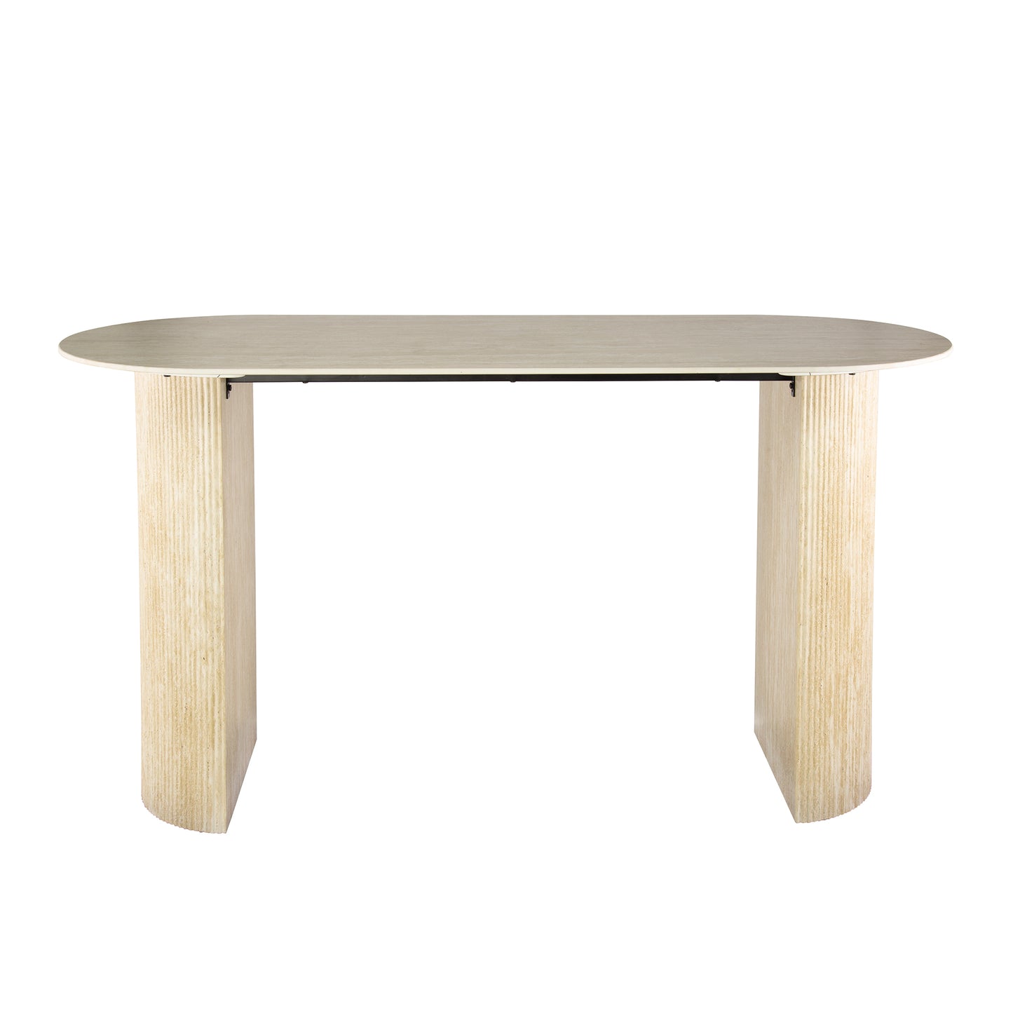 Bartisch – oval – 180×70×92 cm – Keramik travertin | Modell N0271