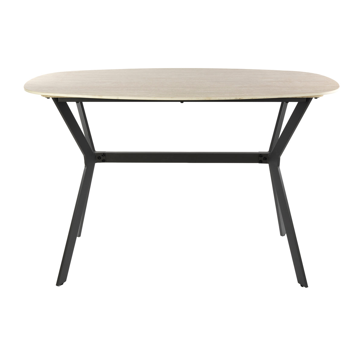 Bartisch – dänisch oval oval – 140×75×92 cm – Keramik travertin | Modell N0273