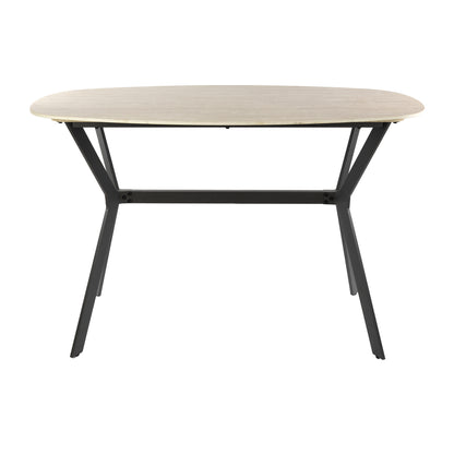 Bartisch – dänisch oval oval – 140×75×92 cm – Keramik travertin | Modell N0273