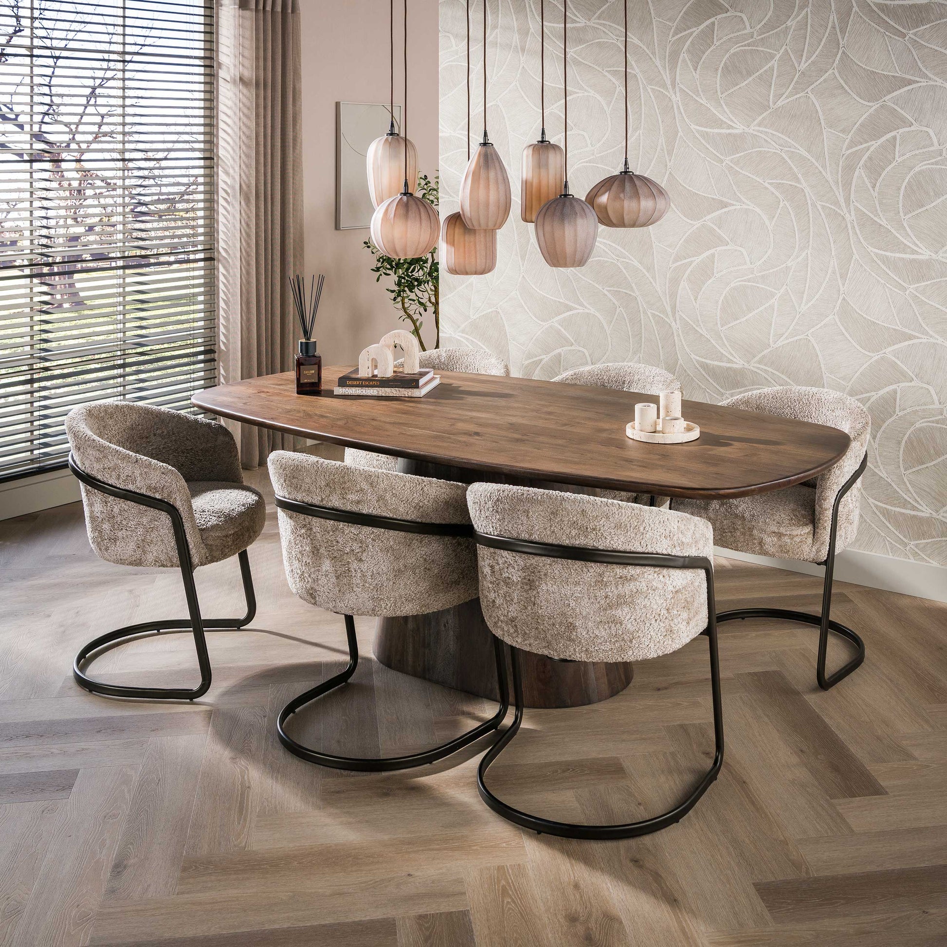 Stuhl – 2-er pack – 59×58×79 cm – Alura sand | Modell N0276