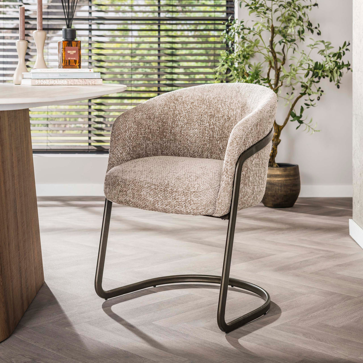 Stuhl – 2-er pack – 59×58×79 cm – Alura sand | Modell N0276