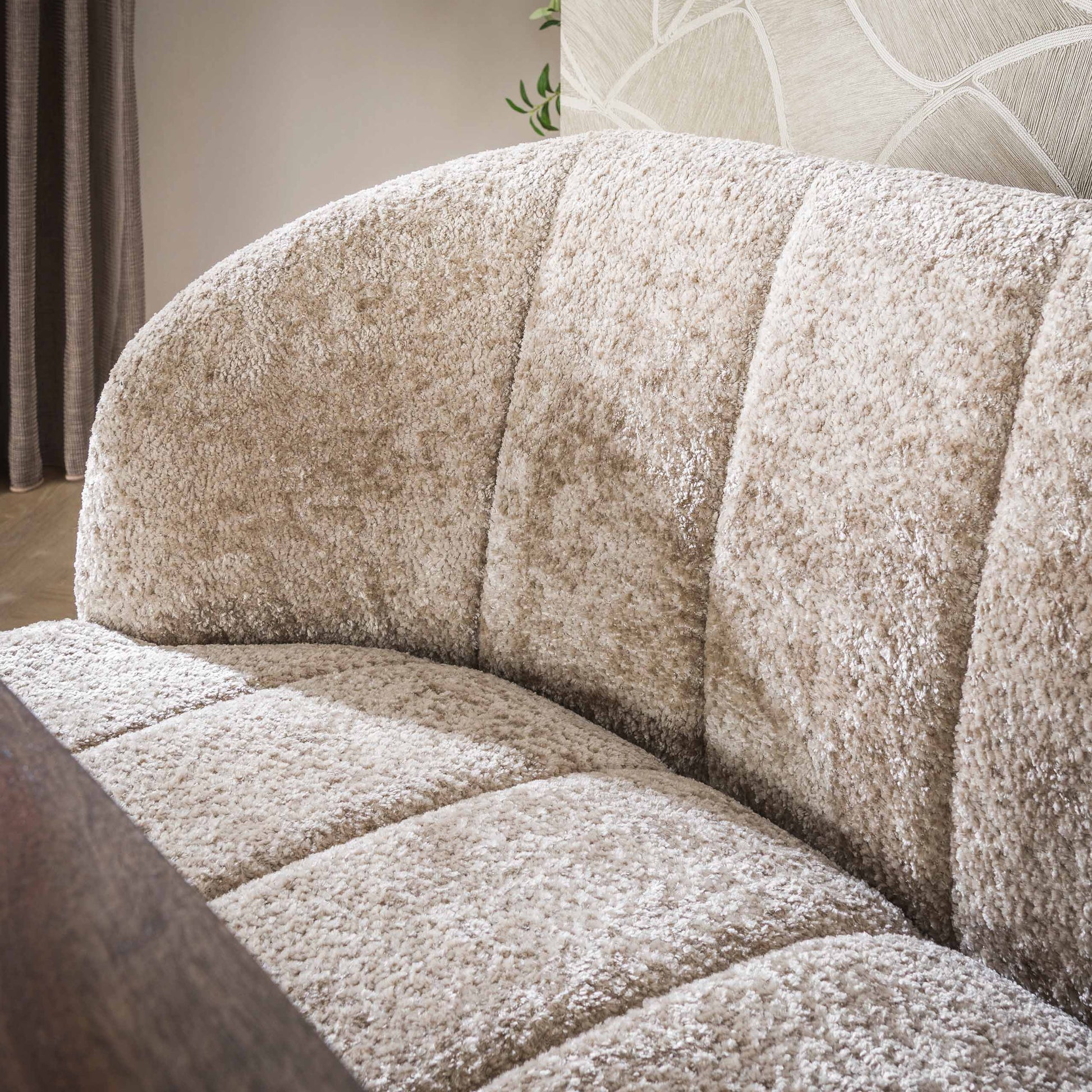 Esszimmerbank – oval – 190×70×81 cm – Alura sand-braun | Modell N0278