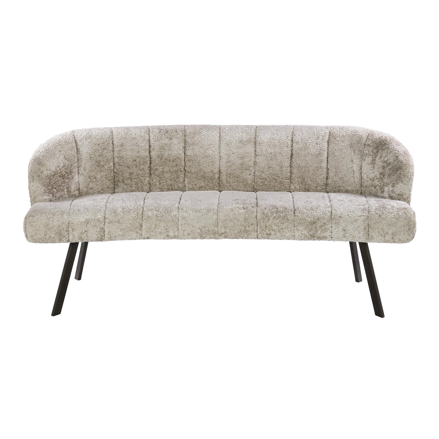 Esszimmerbank – oval – 190×70×81 cm – Alura sand-braun | Modell N0278