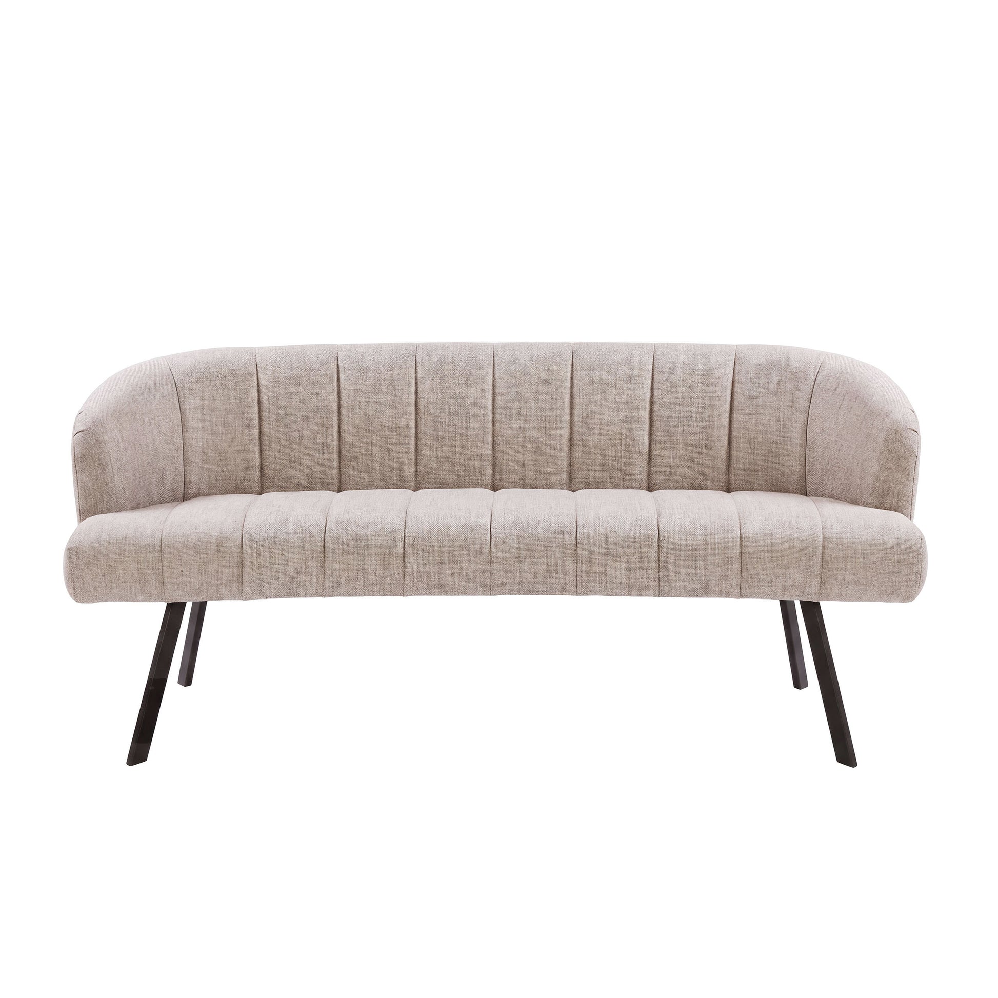 Esszimmerbank – oval – 190×70×81 cm – Alura sand-braun | Modell N0278