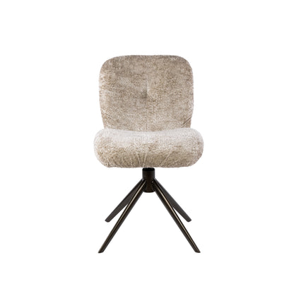 Stuhl – drehbar 2-er pack – 48×60×84 cm – Alura sand-braun | Modell N0279
