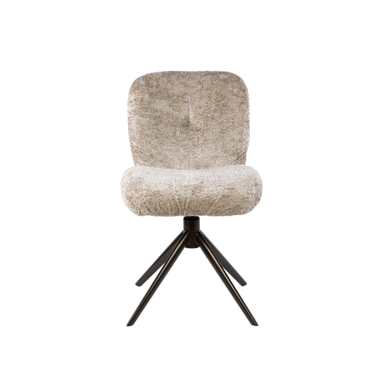 Stuhl – drehbar 2-er pack – 48×60×84 cm – Alura sand-braun | Modell N0279