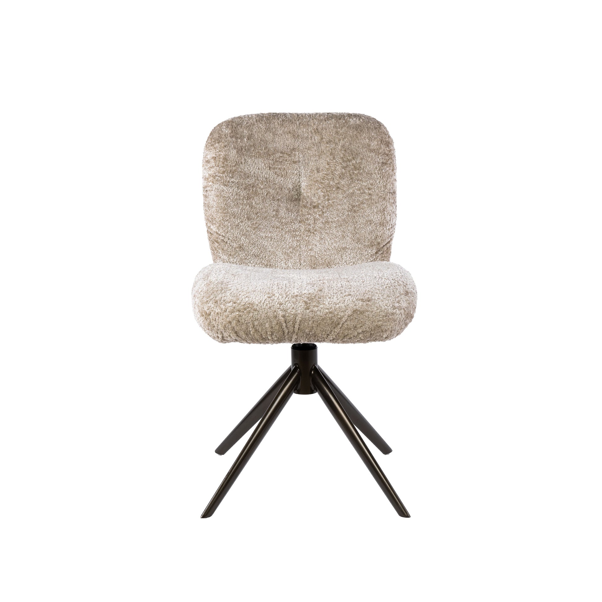 Stuhl – drehbar 2-er pack – 48×60×84 cm – Alura sand-braun | Modell N0279