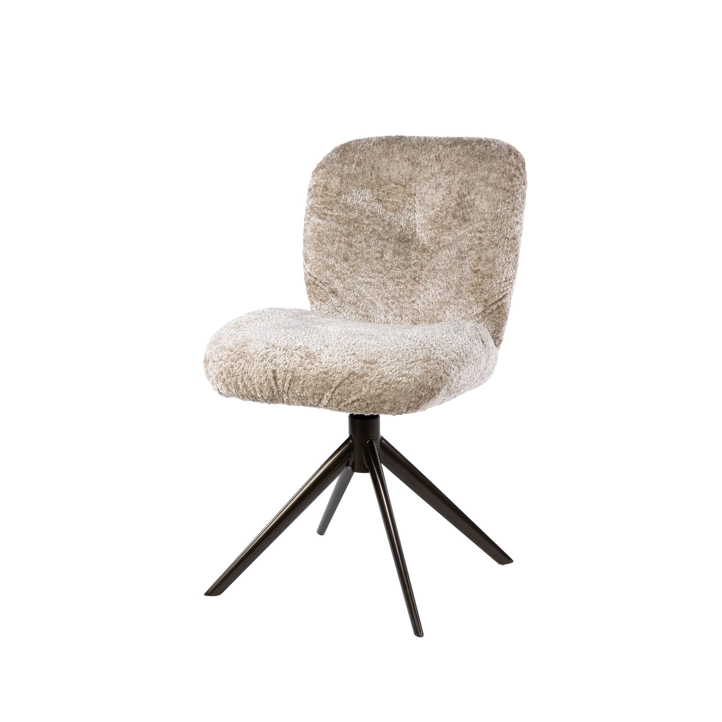 Stuhl – drehbar 2-er pack – 48×60×84 cm – Alura sand-braun | Modell N0279
