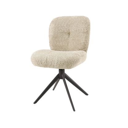 Stuhl – drehbar 2-er pack – 48×60×84 cm – Alura sand-braun | Modell N0279