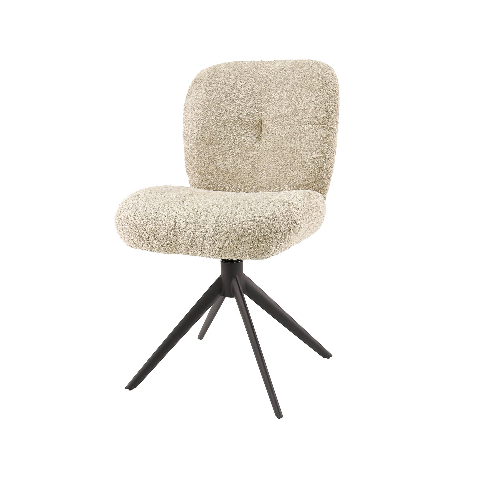 Stuhl – drehbar 2-er pack – 48×60×84 cm – Alura sand-braun | Modell N0279