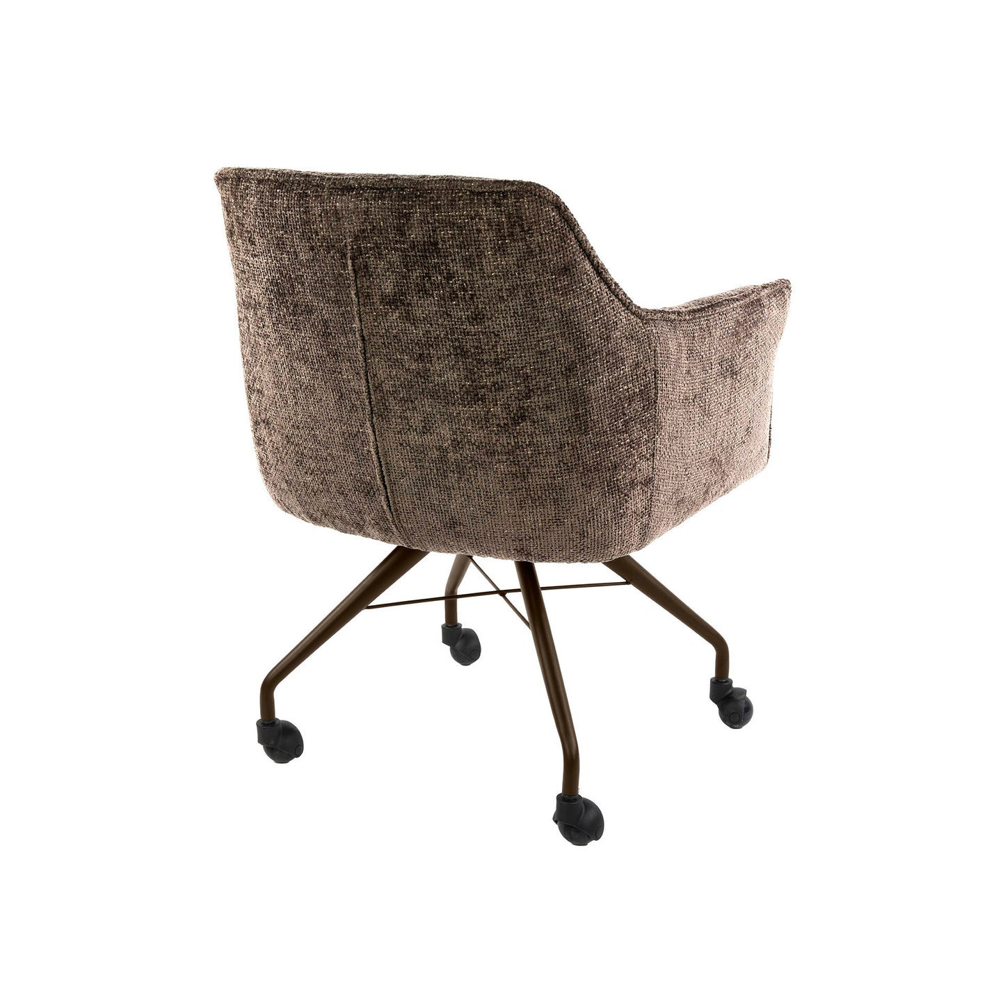 Stuhl – rollen 2-er pack – 62×67×82 cm – Hoven taupe-braun | Modell N0282
