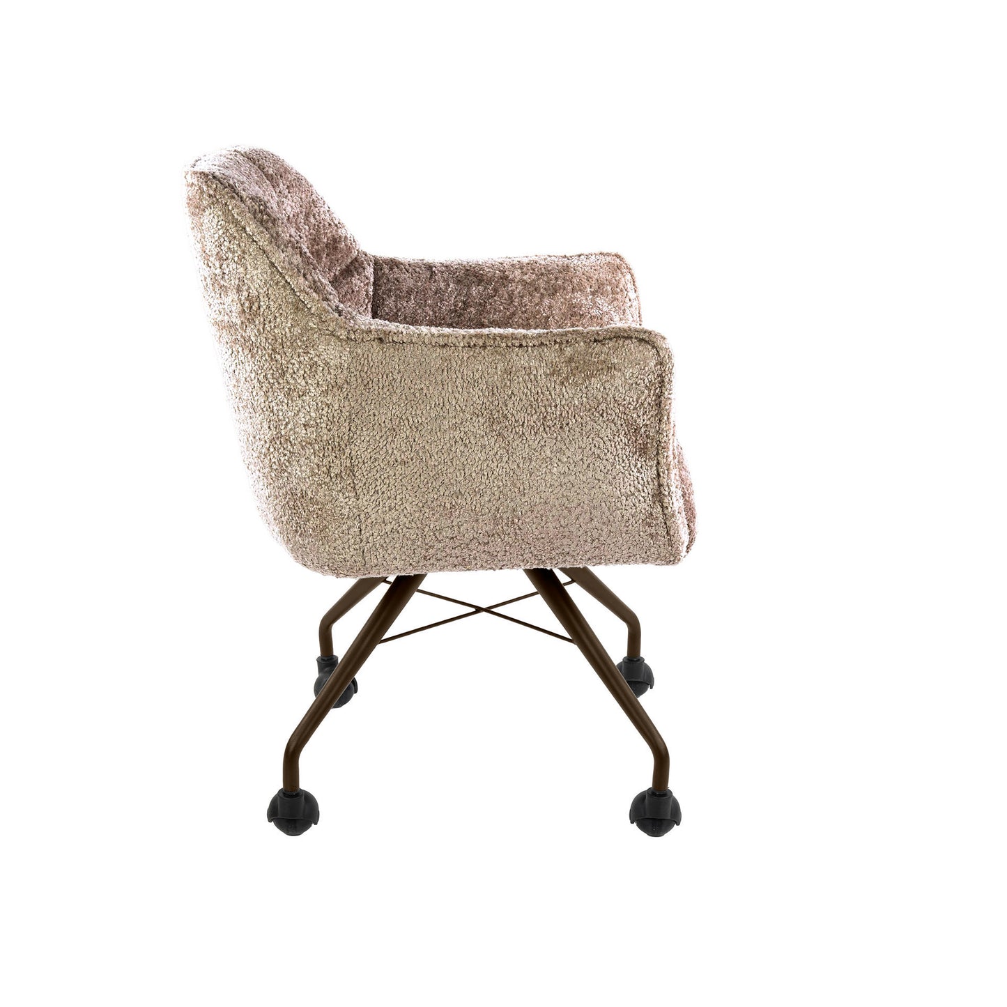 Stuhl – rollen 2-er pack – 62×67×82 cm – Hoven taupe-braun | Modell N0282