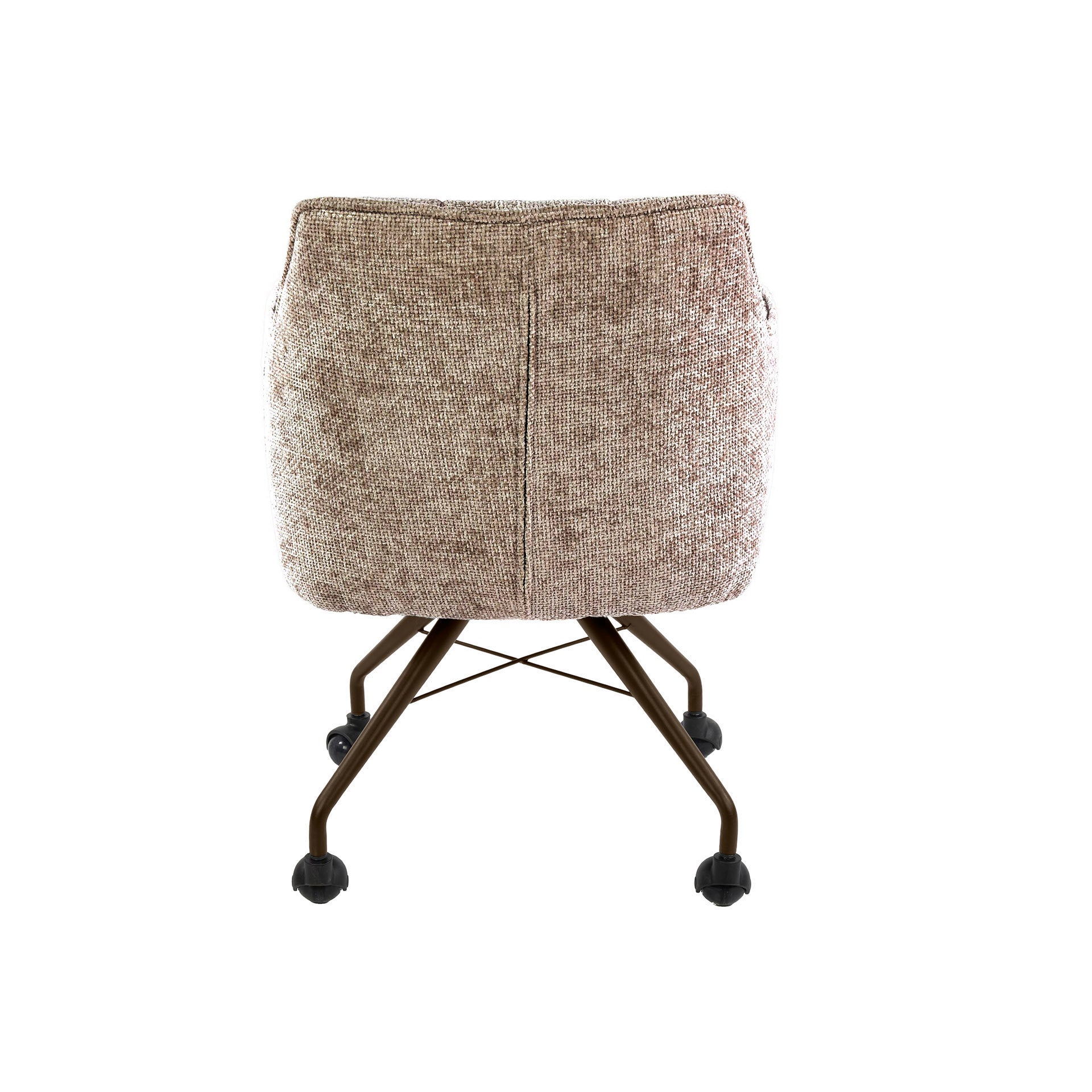 Stuhl – rollen 2-er pack – 62×67×82 cm – Hoven taupe-braun | Modell N0282