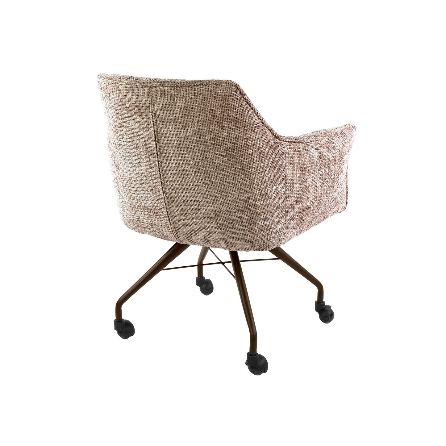 Stuhl – rollen 2-er pack – 62×67×82 cm – Hoven taupe-braun | Modell N0282