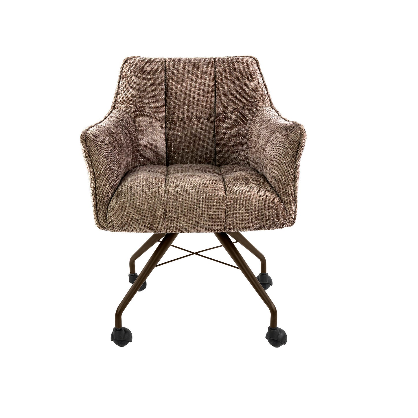 Stuhl – rollen 2-er pack – 62×67×82 cm – Hoven taupe-braun | Modell N0282