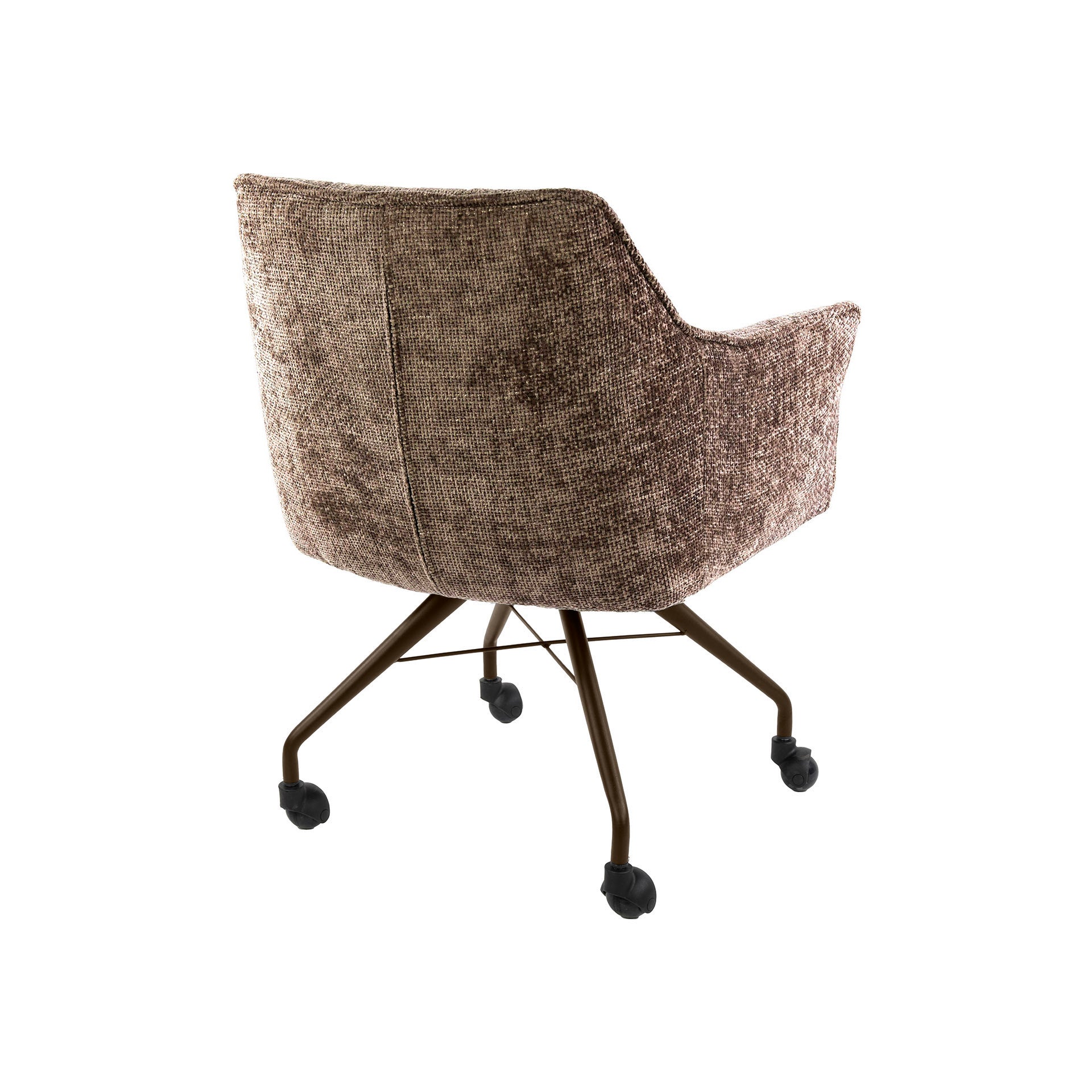 Stuhl – rollen 2-er pack – 62×67×82 cm – Hoven taupe-braun | Modell N0282