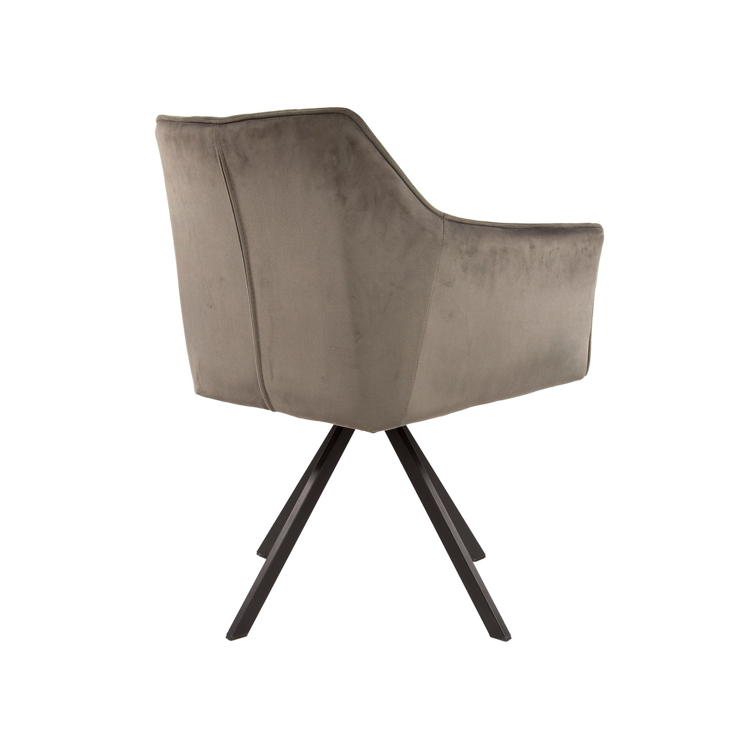 Stuhl – drehbar 2-er pack – 63×60×81 cm – Velours anthrazit | Modell N0283